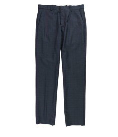 ペリーエリス Perry Ellis Mens Portfolio Subtle Plaid Dress Pants Slacks Blue 30W x 32L メンズ