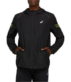 アシックス ASICS Mens Lite-Show Jacket Black Small (Regular) メンズ