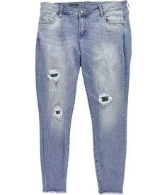カットフロムザクロス KUT from the Kloth Womens Connie Frayed Hem Cropped Jeans Blue 14W レディース