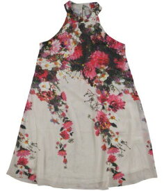 Tags Weekly Womens Floral Halter Neck Shift Dress Multicoloured X-Small レディース