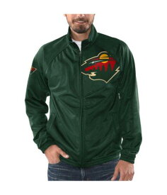 ジースリー G-III Sports Mens Minnesota Wild Jacket Green Large メンズ