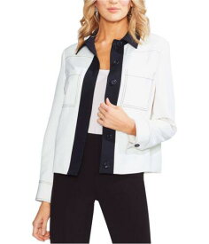 ヴィンス Vince Camuto Womens Colorblocked Jacket Off-White 4 レディース