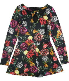 ゲス GUESS Womens Floral Print Romper Jumpsuit Black Medium レディース