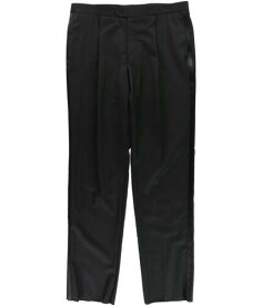 カルバンクライン Calvin Klein Mens Tux Style Dress Pants Slacks Black 32W x UnfinishedL メンズ