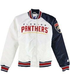 STARTER Mens Florida Panthers Varsity Jacket White Small メンズ