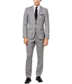 Nick Graham Mens Slim-Fit Stretch Two Button Formal Suit メンズ