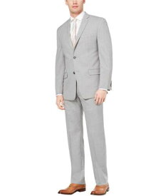 マークニューヨーク Marc New York Mens Classic Fit Stretch Two Button Formal Suit ltgrey 48x42 メンズ