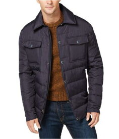 Ryan Seacrest Mens Down Cpo Quilted Jacket Blue Large メンズ