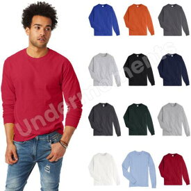 Hanes Unisex Tagless Long Sleeve T-Shirt S-3XL - 5586 メンズ