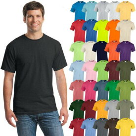 ギルダン Gildan Mens Plain T-Shirts Solid Cotton Short Sleeve Blank Tee S-3XL G500 メンズ