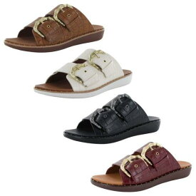 フィットフロップ Fitflop Womens Kaia Croc Print Slide Sandal Shoes レディース