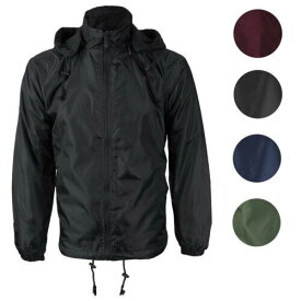 Maximos USA LAX Men's Premium Water Resistant Security Reversible Jacket With Removable Hood メンズ