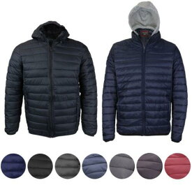 Maximos USA Maximos Men's Slim Fit Lightweight Zip Insulated Packable Puffer Hooded Jacket メンズ