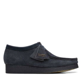 クラークス Clarks Originals Mens Wallabee Moccasin Blue Suede Casual Shoes メンズ