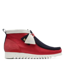 クラークス Clarks Originals Mens Wallabee Moccasin FTRE Red Suede Casual Boots Shoes メンズ