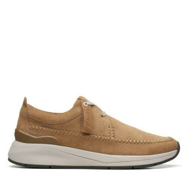 クラークス Clarks Mens Coast Lite Weave Beige Suede Active Sneaker Shoes メンズ