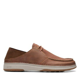 クラークス Clarks Mens Nature 5 Moc Brown Leather Casual Shoes メンズ