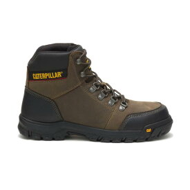 キャタピラー Caterpillar Men Outline Steel Toe Work Boot Leather メンズ