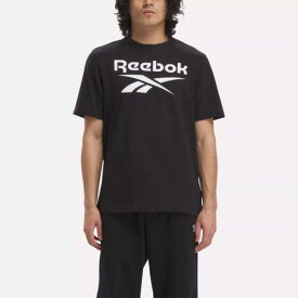 リーボック Reebok Identity Big Stacked Logo T-Shirt メンズ