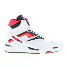 リーボック Reebok Pump TZ Mens White Leather Lace Up Lifestyle Sneakers Shoes メンズ