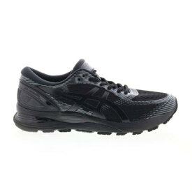 アシックス Asics Gel-Nimbus 21 1011A169-004 Mens Black Synthetic Athletic Running Shoes メンズ