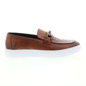 ロバートグラハム Robert Graham Catalonia RG5580S Mens Brown Loafers & Slip Ons Casual Shoes メンズ