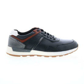 イングリッシュランドリー English Laundry Ezra EL2624L Mens Black Leather Lifestyle Sneakers Shoes メンズ