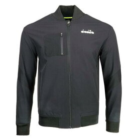 ディアドラ Diadora Challenge Full Zip Jacket Mens Black Casual Athletic Outerwear 176854-80 メンズ