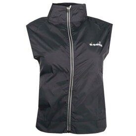 ディアドラ Diadora Be One Multilayer Full Zip Running Vest Womens Black Casual Athletic Out レディース