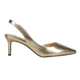 ニーナ Nina Nina60 Metallic Pointed Toe Slingback Wedding Pumps Womens Gold Dress Casua レディース