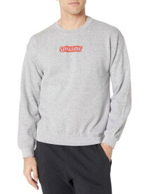 スポルディング Spalding Brand Logo Crew Neck Long Sleeve Cotton Jersey Graphic Tee Gray メンズ