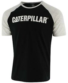キャタピラー Caterpillar CAT Mens Logo Team Tee White-pitch Black XL BLACK Size XLARGE S/S メンズ