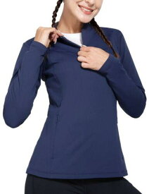 Baleaf BALEAF Womens Pullover 1/4 Zip Fleece Long Sleeve Shirts Cold Winter Mock レディース