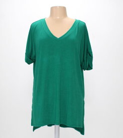 ZENANA PREMIUM Womens Green Tunic Size L (SW-7139051) レディース