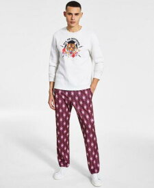 INC International Concepts Inc International Concepts Mens Regular-Fit Tigress-Print Sweatshirt Ivory Size メンズ