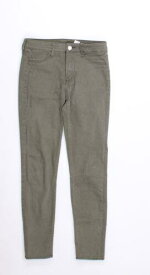 H&M Womens Green Casual Pants Size 26 in Waist (SW-7131579) レディース