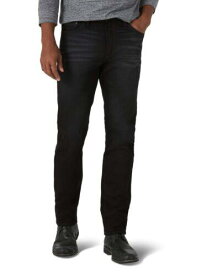 ラングラー Wrangler Authentics Mens Bonded Fleece Lined Regular Tapered Jean Black 30W x メンズ