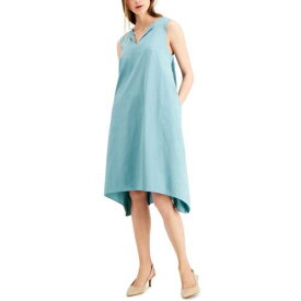 Alfani ALFANI NEW Women's Precious Jade Handkerchief-hem V-neck A-Line Dress XL TEDO レディース