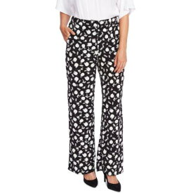 Vince Camuto ヴィンス VINCE CAMUTO NEW Women's Rich Black Floral Print Wide-leg Palazzo Pants 4 TEDO レディース