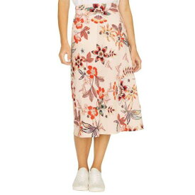 Sanctuary サンクチュアリ SANCTUARY NEW Women's Pink Multi Floral-print Midi Pull On A-Line Skirt S TEDO レディース