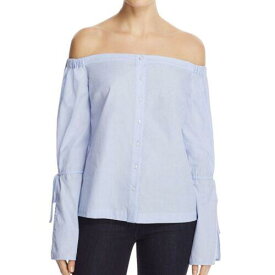 Likely ライクリー LIKELY NEW Women's Allington Pleated Off-shoulder Button Down Shirt Top S TEDO レディース