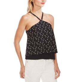 Vince Camuto ヴィンス VINCE CAMUTO NEW Women's Printed Layered-hem Halter Tank Shirt Top XXS TEDO レディース