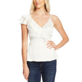 Vince Camuto ヴィンス VINCE CAMUTO NEW Women's Asymmetrical Satin One-shoulder Blouse Shirt Top TEDO レディース