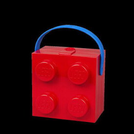 Room Copenhagen コペンハーゲン LEGO Box With Blue Handle Bright Red [New Toy] Red Brick