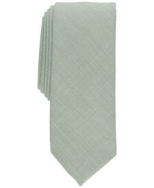 Bar III Men's Forte Skinny Textured Tie Green Size Regular メンズ