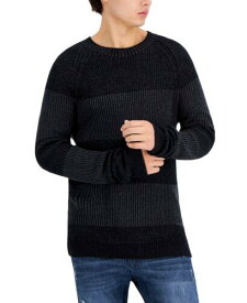 INC International Concepts INC Men's Plaited Crewneck Sweater Black Size XX-Large メンズ