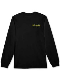 コロンビア Columbia Men's Classic Fit Graphic Long Sleeve T-Shirt Black Size X-Large メンズ