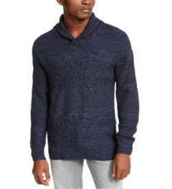 || American Rag Men's Multi Textured Shawl Collar Sweater Blue Size X-Large メンズ