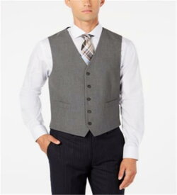 Ryan Seacrest Distinction Ryan Seacrest Men's Suit Vest Modern Fit Stretch Gray Size Small メンズ