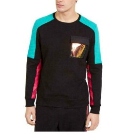 INC International Concepts Men's Elevation Sweatshirt Black Size 2 Extra Large メンズ